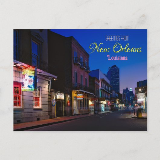 Groeten uit New Orleans Louisiana Briefkaart (Voorkant)