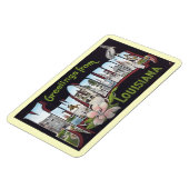 Groeten uit New Orleans, Louisiana Post Magneet (Linkerzijde)
