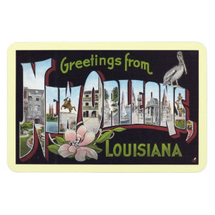 Groeten uit New Orleans, Louisiana  Post Magneet