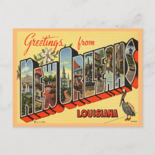 Groeten uit New Orleans, Louisiana Travel Briefkaart