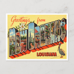 Groeten uit New Orleans, Louisiana Travel Briefkaart