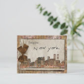 Groeten uit New York Briefkaart (Staand voorkant)