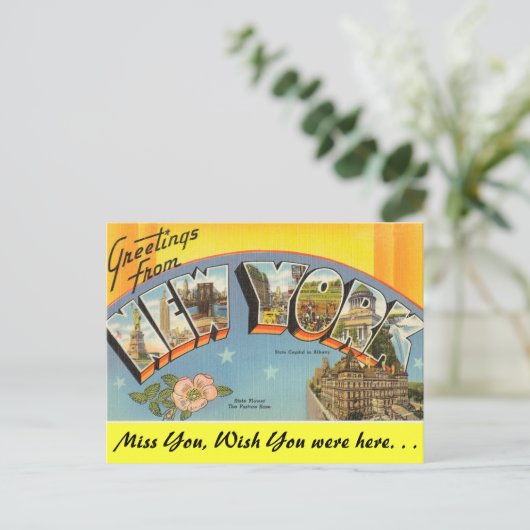 Groeten uit New York Briefkaart (Staand voorkant)