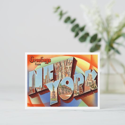 Groeten uit New York Briefkaart (Staand voorkant)
