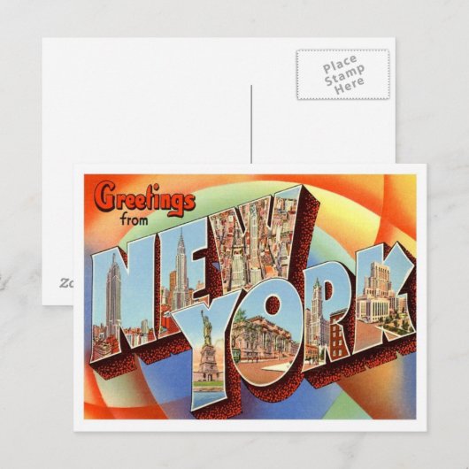 Groeten uit New York Briefkaart (Voorkant / Achterkant)