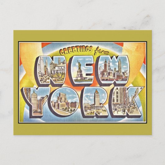 groeten uit New York Briefkaart (Voorkant)