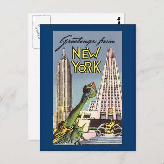 Groeten uit New York Briefkaart (Voorkant / Achterkant)