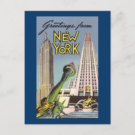 Groeten uit New York Briefkaart (Voorkant)