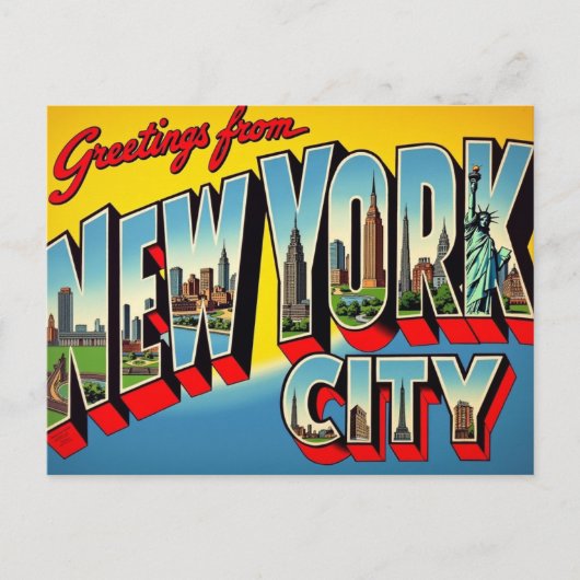 Groeten uit New York City Briefkaart (Voorkant)