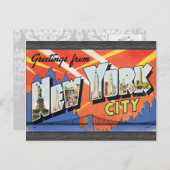 Groeten uit New York City,  Briefkaart (Voorkant / Achterkant)