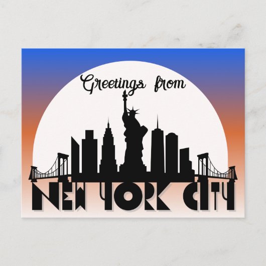 Groeten uit New York City Briefkaart (Voorkant)