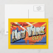 Groeten uit New York City Briefkaart (Voorkant / Achterkant)