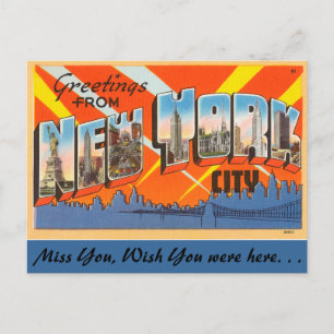 Groeten uit New York City Briefkaart