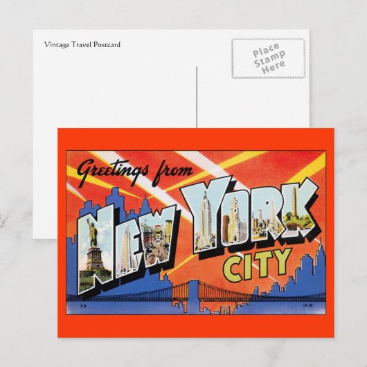 Groeten uit New York City Briefkaart (Voorkant / Achterkant)