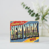 Groeten uit New York City Briefkaart (Staand voorkant)