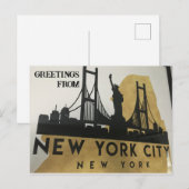 Groeten uit New York City Briefkaart (Voorkant / Achterkant)