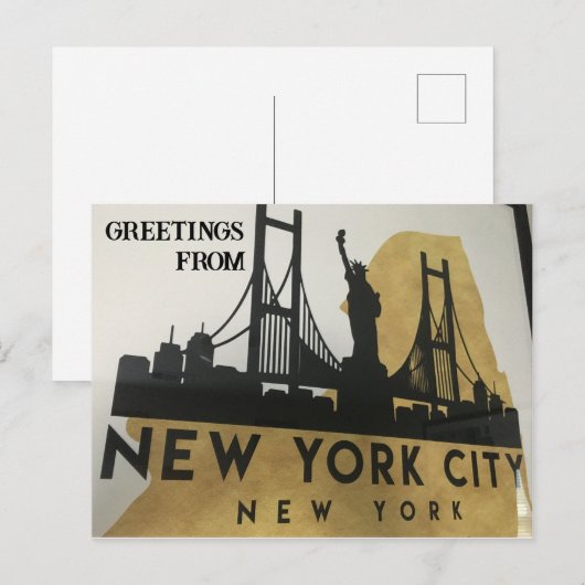 Groeten uit New York City Briefkaart (Voorkant / Achterkant)