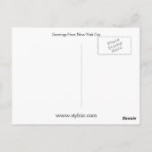 Groeten uit New York City Briefkaart (Achterkant)