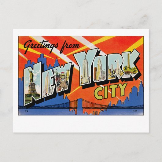 Groeten uit New York City Briefkaart (Voorkant)