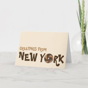 Groeten uit New York City Marble Rye Bagel NYC Kaart
