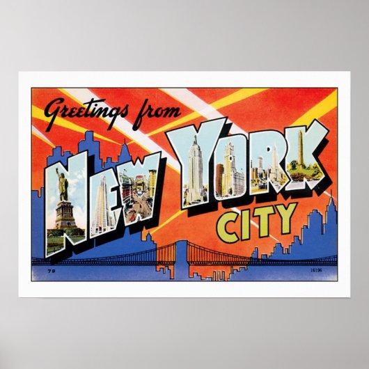 Groeten uit New York City Poster (Voorkant)