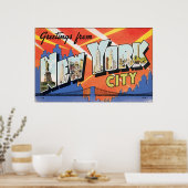 Groeten uit New York City,  Poster (Keuken)