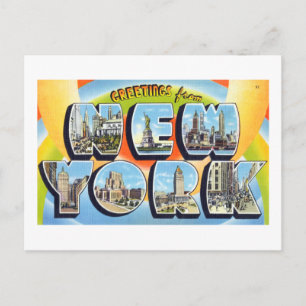  groeten uit New York CIty Travel Poster Briefkaart