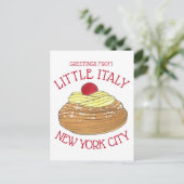 Groeten uit New York City Zeppole Briefkaart (Staand voorkant)
