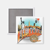 Groeten uit New York Magneet (Voorkant / Achterkant)