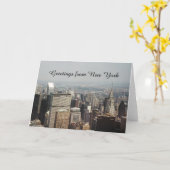 Groeten uit New York, New York Kaart (Gele Bloem)
