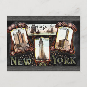 Groeten uit New York, Vintage Briefkaart