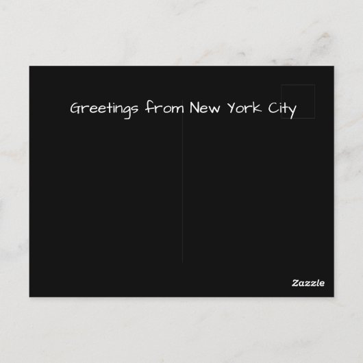 Groeten uit New York, wijken Briefkaart (Achterkant)