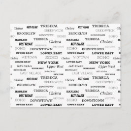 Groeten uit New York, wijken Briefkaart