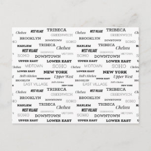 Groeten uit New York, wijken Briefkaart