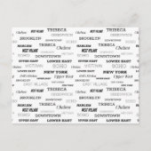 Groeten uit New York, wijken Briefkaart (Voorkant)