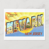 groeten uit Newark, New Jersey Briefkaart (Voorkant)