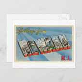  groeten uit Newark, New Jersey Briefkaart (Voorkant / Achterkant)