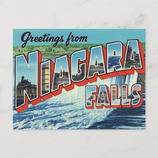 Groeten uit Niagara Falls Briefkaart (Voorkant)