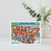 Groeten uit Niagara Herfsten, New York Travel Briefkaart (Staand voorkant)