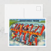 Groeten uit Niagara Herfsten, New York Travel Briefkaart (Voorkant / Achterkant)