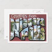 Groeten uit Niagara Herfsten NY US City Briefkaart (Voorkant / Achterkant)