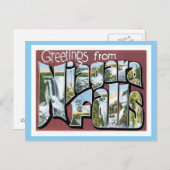 Groeten uit Niagara Herfsten NY US City Briefkaart (Voorkant / Achterkant)