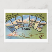  groeten uit Niantic, Connecticut Briefkaart (Voorkant)