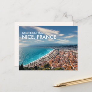 Groeten uit Nice Frankrijk Briefkaart