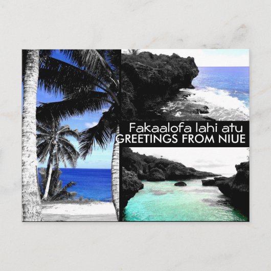Groeten uit Niue - Briefkaart (Voorkant)