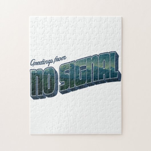 Groeten uit No Signal Legpuzzel (Verticaal)