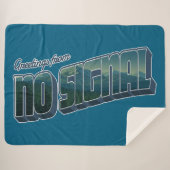 Groeten uit No Signal Sherpa Deken (Voorkant (horizontaal))