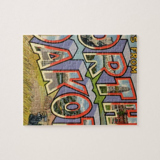 Groeten uit Noord-Dakota Legpuzzel (Horizontaal)