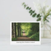Groeten uit Noord-Ierland Briefkaart (Staand voorkant)