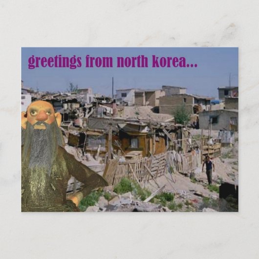 groeten uit noord - korea briefkaart (Voorkant)